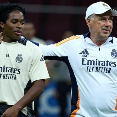 Vídeo gerado por IA mostra Endrick implorando para jogar com Ancelotti