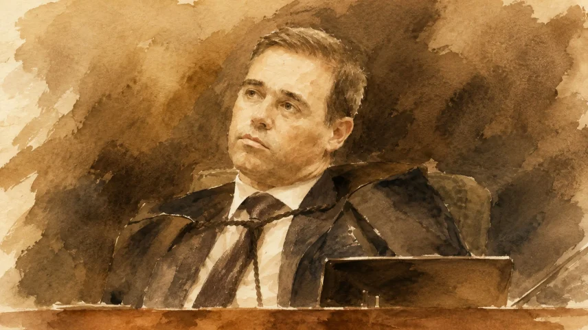 André Mendonça, relator do caso do Banco Master, durante sessão da Segunda Turma do STF em 16 de junho. (Foto: ChatGPT sobre foto de Rosinei Coutinho/STF)