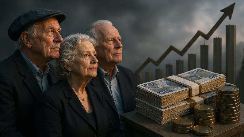 Falta de investimento, especialmente em pesquisa e desenvolvimento, levará o Brasil a ficar velho antes de ficar rico. (Foto: Imagem criada utilizando ChatGPT/Gazeta do Povo)