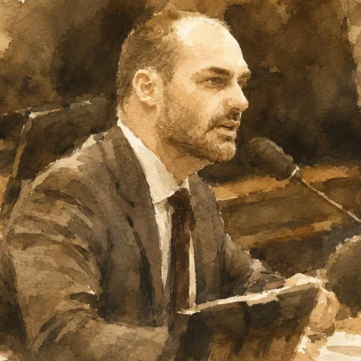Condenação de Eduardo Bolsonaro provoca debate no STF