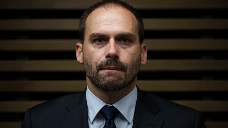 O ex-deputado federal Eduardo Bolsonaro (PL-SP), em imagem de arquivo (Foto: Fernando Bizerra/EFE)