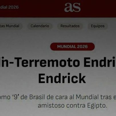 Jornal espanhol sugere Endrick como atacante titular do Brasil