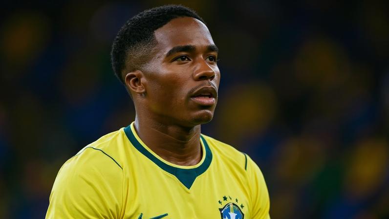 Endrick, antes de amistoso entre Brasil e Panamá, no Maracanã
