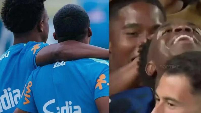 Endrick e Vini Jr se provocam nas redes sociais