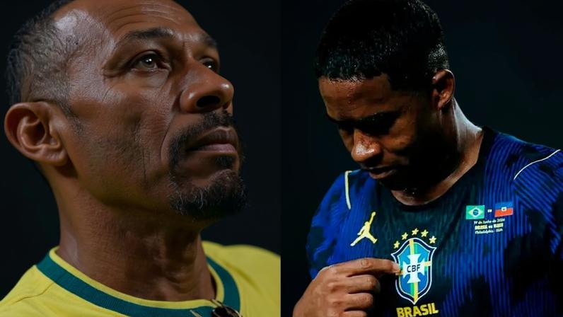 Pai de Endrick chora ao ver atacante estrear pelo Brasil na Copa