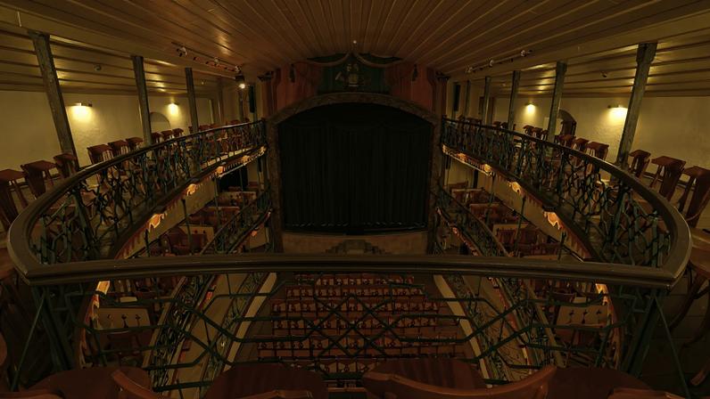 Interior da Casa da Ópera - Teatro Municipal de Ouro Preto, considerado o mais antigo em funcionamento das Américas