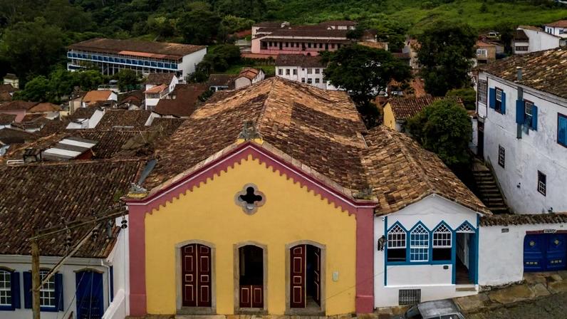 Fachada da Casa da Ópera - Teatro Municipal de Ouro Preto, que será reaberto após passar por restauração