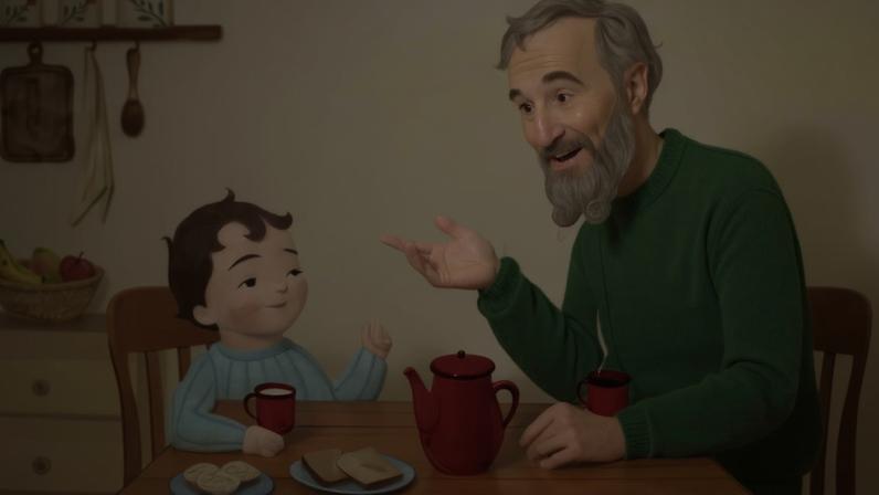 Páginas internas do livro infantil 'As Histórias de Ouro do Vovô'