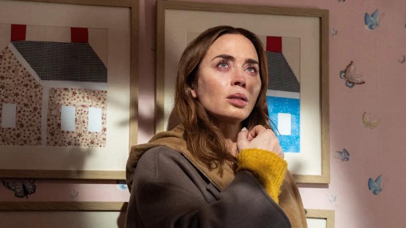 Emily Blunt in DISCLOSURE DAY, directed by Steven Spielberg.