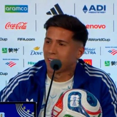 Enzo Fernández relembra carta a Messi escrita aos 16 anos