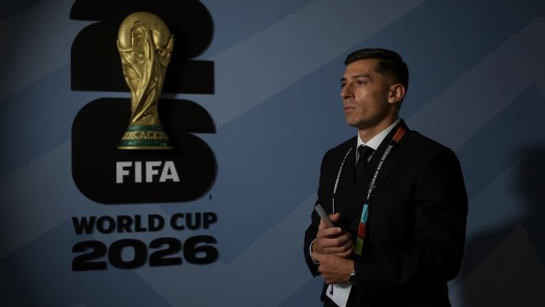 Alan Franco, do Equador, chegando para a partida contra a Costa do Marfim, pela Copa do Mundo