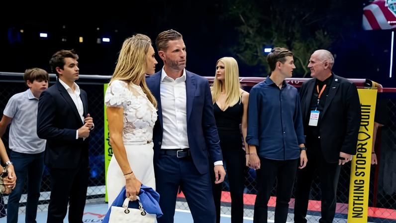 Eric Trump durante o evento do UFC na Casa Branca