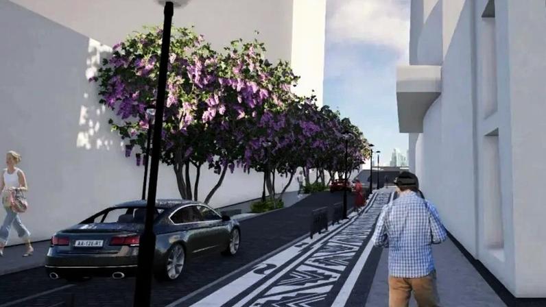 Rua receberá novo pavimento e áreas de paisagismo até o fim de julho. (Foto: Divulgação/Prefeitura de Curitiba)