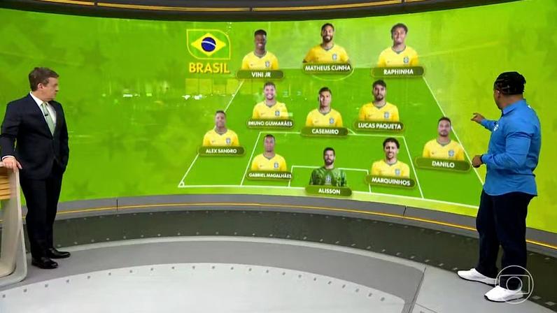Veja a provável escalação da seleção brasileira para Copa do Mundo 2026 — Foto: Jornal Hoje