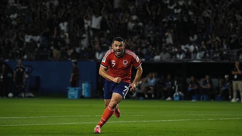 John McGinn, da Escócia, celebrando o gol marcado contra o Haiti, em jogo da primeira rodada da Copa do Mundo