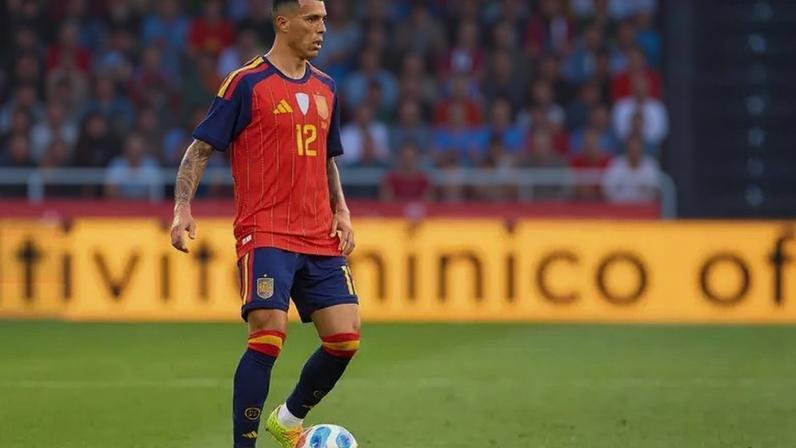 Pedro Porro (Espanha) durante jogo contra o Iraque, no dia 04.06.2026.