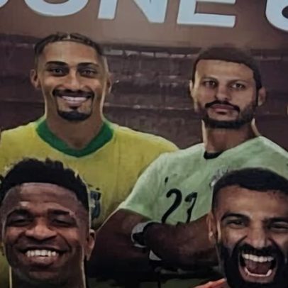 Neymar some em promoção de Brasil x Egito; Estêvão aparece em cartaz