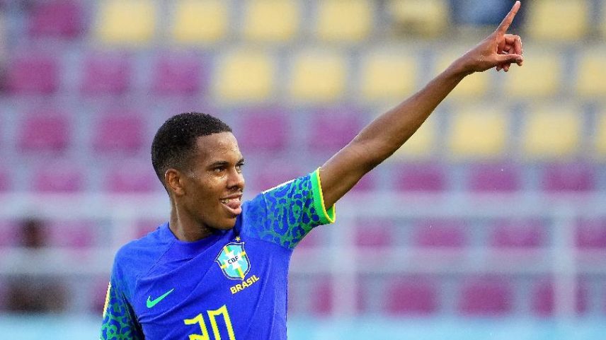 Estêvão na Seleção Brasileira sub-17