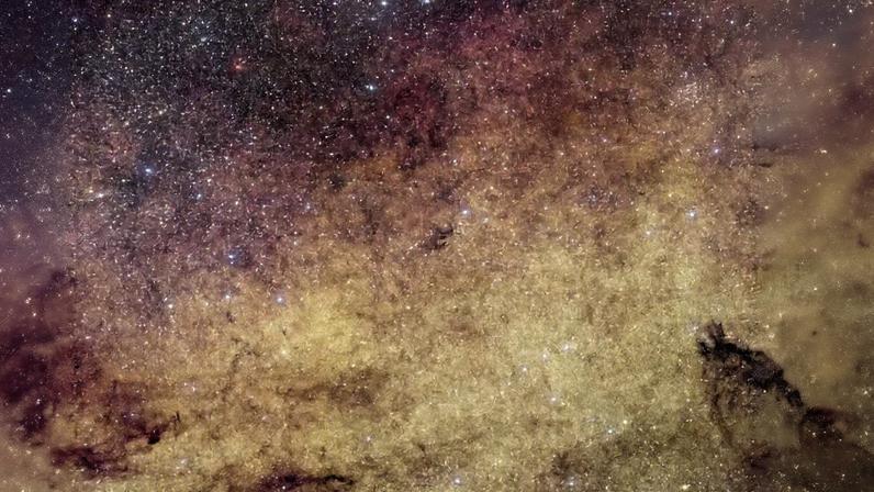 A visão de Euclides sobre a região central (ou bojo) da nossa galáxia — Foto: ESA