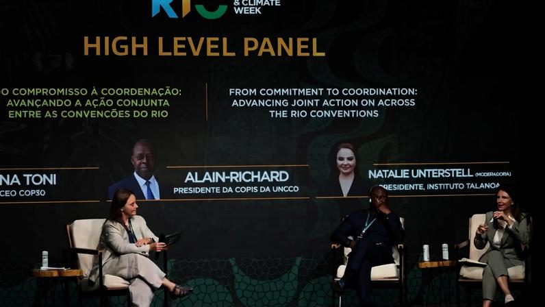 Painel no Rio Nature & Climate Week (RNCW) — Foto: Divulgação
