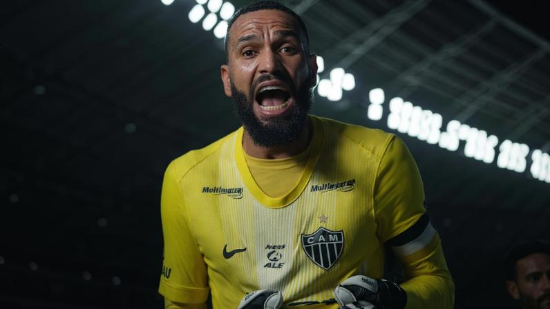 Everson comemora vitória do Atlético no Brasileirão