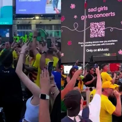 Peça Evidências encanta Times Square durante clima de copa e romance