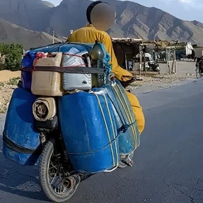 Motociclistas enfrentam calor extremo para contrabandear combustível iraniano