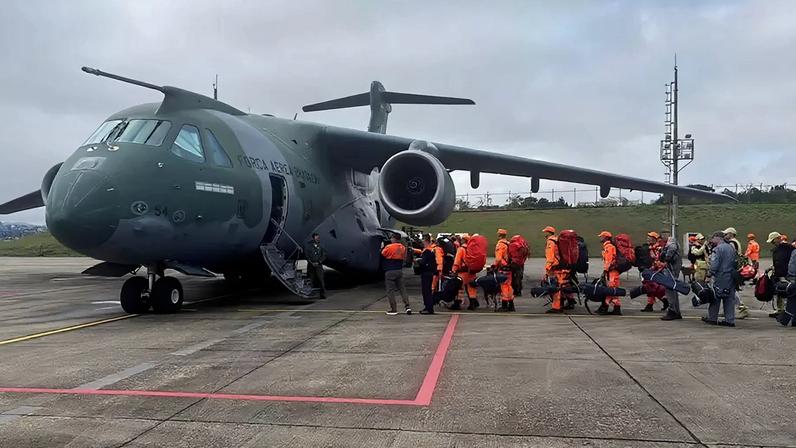 Avião da FAB decola SP com 12 toneladas de suprimentos para a Venezuela