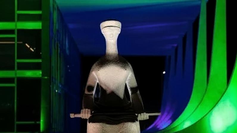 A estátua "A Justiça", localizada em frente ao edifício-sede do Supremo Tribunal Federal