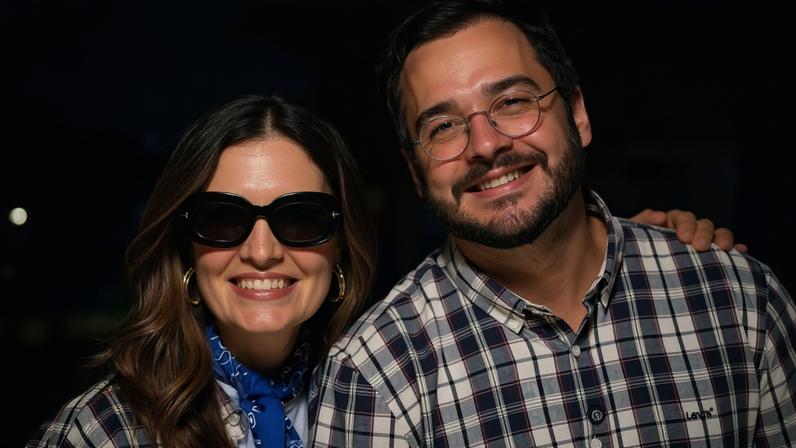 Fátima Bernardes combina look com namorado para curtir festa de São João: 'Casal lindo' — Foto: Reprodução/Instagram