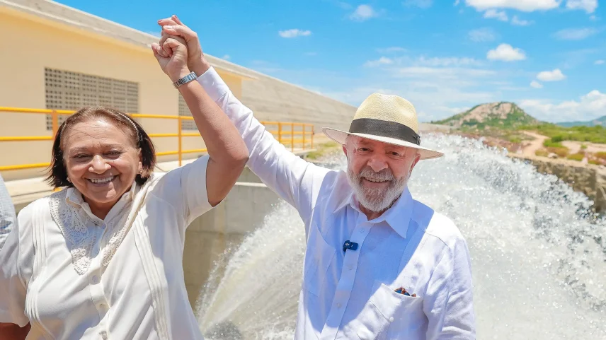 A governadora Fátima Bezerra e o presidente Lula: uma destruiu as contas do Rio Grande do Norte; o outro está afundando o país. (Foto: Ricardo Stuckert/Presidência da República)