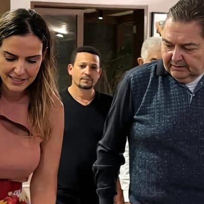 Vídeo mostra Faustão celebrando aniversário da esposa