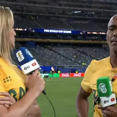 Fernanda Gentil compara empate a derrota; Romário rebate
