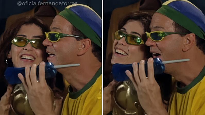 Fernanda Torres e Luiz Fernando Guimarães em "Os Normais"