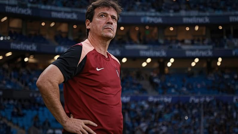Fernando Diniz, técnico do Corinthians, durante partida contra o Grêmio pelo Brasileirão