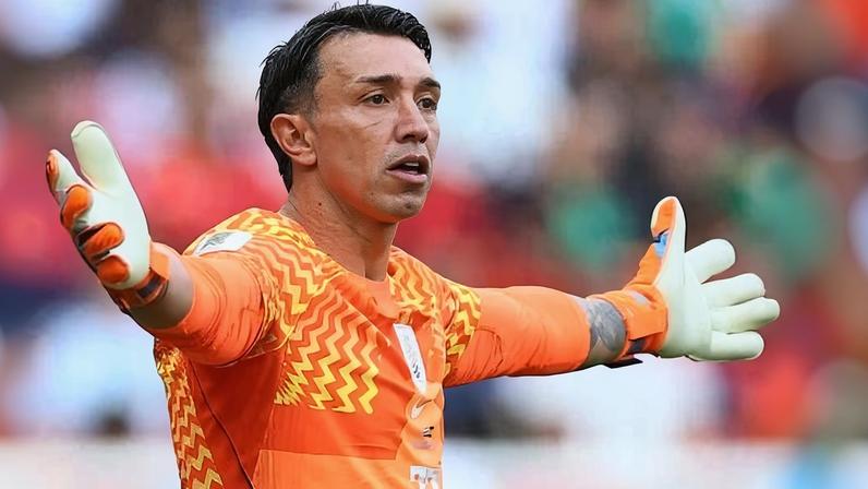 Fernando Muslera, durante Uruguai x Espanha na Copa do Mundo