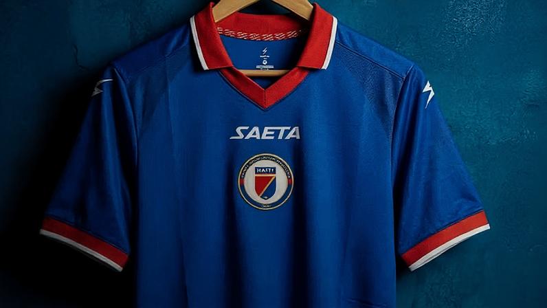 Uniforme do Haiti (Foto: Divulgação Saeta)