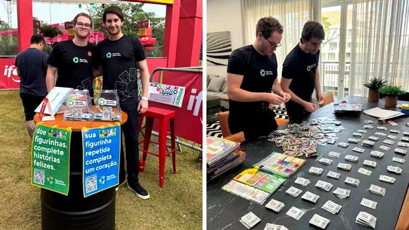 Allan Cohen e Felipe Len criaram projeto quando cursavam o ensino médio — Foto: Divulgação
