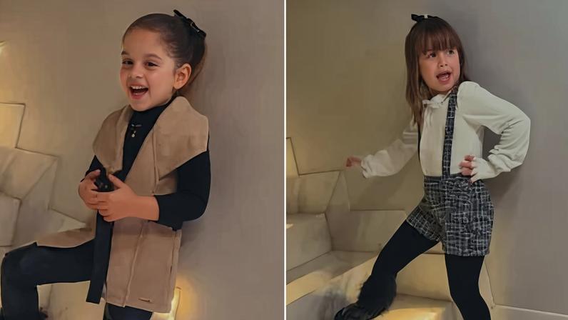 Filhas de Virginia e Zé Felipe fazem arrume-se comigo para show do pai