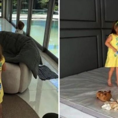 Filhos de Virginia e Zé Felipe conhecem nova mansão do cantor