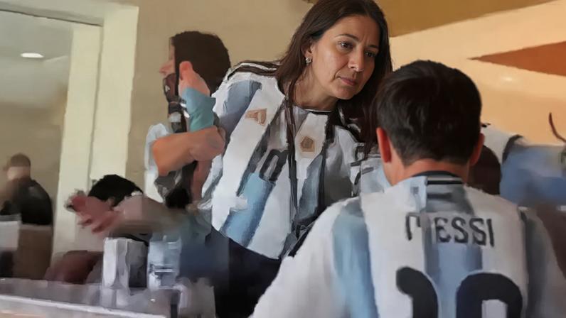 Antonela Roccuzzo, mãe dos meninos, precisou intervir na briga dos dois