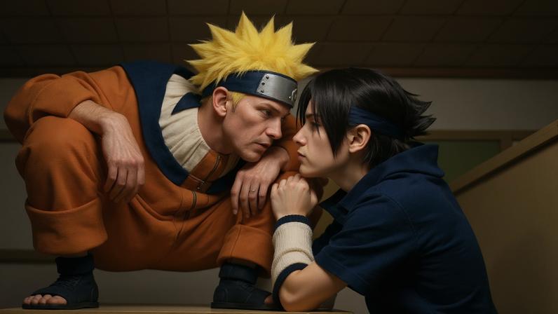Sasuke e Naruto encabeçam uma rivalidade que perdura até o fim do anime — Foto: Reprodução/Netflix