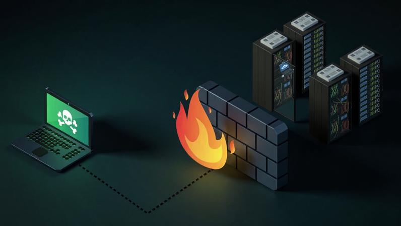 O termo firewall se inspira nas barreiras físicas que impedem que incêndios se espalhem entre os edifícios (imagem: Reprodução/Evalian)