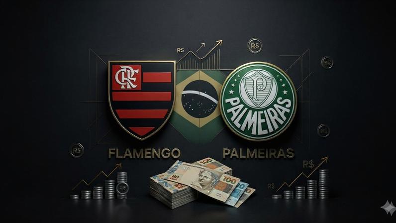 Receita dos clubes em 2025 — Foto: Arte IA