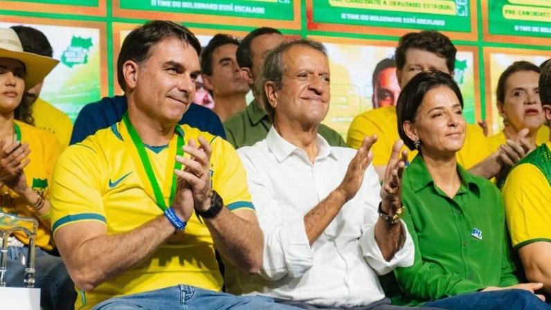 Valdemar defende Flávio e afirma ter sido escolhido por Bolsonaro