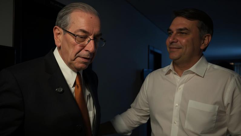 1 de 1 flavio-bolsonaro-e-eduardo-cunha
