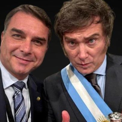 Flávio Bolsonaro participará de evento na Argentina com Milei, segundo site