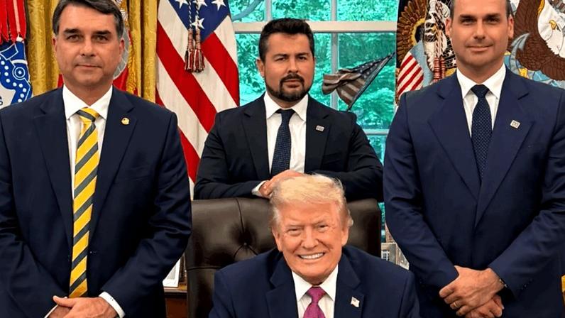 Flávio se encontrou com Donald Trump em maio de 2026
