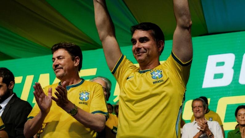 Flávio Bolsonaro (na foto) associou o governo de Lula ao aumento da criminalidade e à instabilidade econômica