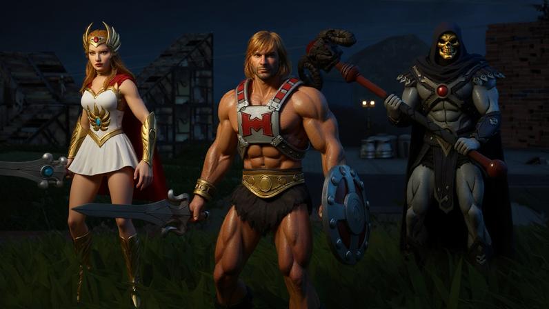 He-Man, She-Ra e Esqueleto chegam a Fortnite em mais recente colaboração — Foto: Reprodução/Fortnite